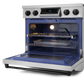 Gordon Ramsay by THOR Kitchen 36" 6.0 cu. ft. Professional Electric Range with Tilt Panel Touch Control, Self-Clean and Air Fry in Stainless Steel with Black Accents, RSE36-BLK