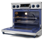 Gordon Ramsay by THOR Kitchen 36" 6.0 cu. ft. Professional Electric Range with Tilt Panel Touch Control, Self-Clean and Air Fry in Stainless Steel with Navy Blue Accents, RSE36-BLU