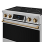 Gordon Ramsay by THOR Kitchen 36" 6.0 cu. ft. Professional Electric Range with Tilt Panel Touch Control, Self-Clean and Air Fry in Stainless Steel with Bronze Accents, RSE36-BRZ