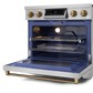 Gordon Ramsay by THOR Kitchen 36" 6.0 cu. ft. Professional Electric Range with Tilt Panel Touch Control, Self-Clean and Air Fry in Stainless Steel with Bronze Accents, RSE36-BRZ