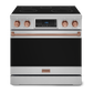 Gordon Ramsay by THOR Kitchen 36" 6.0 cu. ft. Professional Electric Range with Tilt Panel Touch Control, Self-Clean and Air Fry in Stainless Steel with Rose Gold Accents, RSE36-RSG