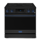 Gordon Ramsay by THOR Kitchen 36" 6.0 cu. ft. Professional Electric Range with Tilt Panel Touch Control, Self-Clean and Air Fry in Matte Black with Navy Blue Accents, RSE36B-BLU