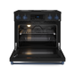 Gordon Ramsay by THOR Kitchen 36" 6.0 cu. ft. Professional Electric Range with Tilt Panel Touch Control, Self-Clean and Air Fry in Matte Black with Navy Blue Accents, RSE36B-BLU