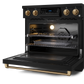 Gordon Ramsay by THOR Kitchen 36" 6.0 cu. ft. Professional Electric Range with Tilt Panel Touch Control, Self-Clean and Air Fry in Matte Black with Bronze Accents, RSE36B-BRZ