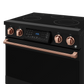 Gordon Ramsay by THOR Kitchen 36" 6.0 cu. ft. Professional Electric Range with Tilt Panel Touch Control, Self-Clean and Air Fry in Matte Black with Rose Gold Accents, RSE36B-RSG