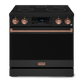 Gordon Ramsay by THOR Kitchen 36" 6.0 cu. ft. Professional Electric Range with Tilt Panel Touch Control, Self-Clean and Air Fry in Matte Black with Rose Gold Accents, RSE36B-RSG