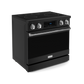 Gordon Ramsay by THOR Kitchen 36" 6.0 cu. ft. Professional Electric Range with Tilt Panel Touch Control, Self-Clean and Air Fry in Matte Black with Stainless Steel Accents, RSE36B-SS