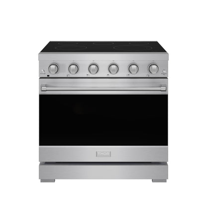 Gordon Ramsay by THOR Kitchen 36" 6 cu. ft. Professional Electric Range with 5 Burners in Stainless Steel, RSE36P
