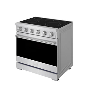 Gordon Ramsay by THOR Kitchen 36" 6 cu. ft. Professional Electric Range with 5 Burners in Stainless Steel, RSE36P