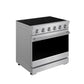 Gordon Ramsay by THOR Kitchen 36" 6 cu. ft. Professional Electric Range with 5 Burners in Stainless Steel, RSE36P