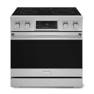 Gordon Ramsay by THOR Kitchen 36" 6.0 cu. ft. Professional Electric Range with Tilt Panel Touch Control, Self-Clean and Air Fry in Stainless Steel, RSE36