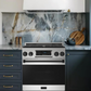 Gordon Ramsay by THOR Kitchen 30" 4.55 cu. ft. Professional Natural Gas Range with Tilt Panel Touch Control and Self-Clean in Stainless Steel with Black Accents, RSG30-BLK