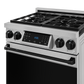 Gordon Ramsay by THOR Kitchen 30" 4.55 cu. ft. Professional Propane Gas Range with Tilt Panel Touch Control and Self-Clean in Stainless Steel with Black Accents, RSG30LP-BLK
