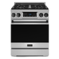 Gordon Ramsay by THOR Kitchen 30" 4.55 cu. ft. Professional Natural Gas Range with Tilt Panel Touch Control and Self-Clean in Stainless Steel with Black Accents, RSG30-BLK
