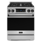 Gordon Ramsay by THOR Kitchen 30" 4.55 cu. ft. Professional Propane Gas Range with Tilt Panel Touch Control and Self-Clean in Stainless Steel with Black Accents, RSG30LP-BLK