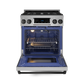 Gordon Ramsay by THOR Kitchen 30" 4.55 cu. ft. Professional Propane Gas Range with Tilt Panel Touch Control and Self-Clean in Stainless Steel with Black Accents, RSG30LP-BLK