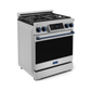 Gordon Ramsay by THOR Kitchen 30" 4.55 cu. ft. Professional Natural Gas Range with Tilt Panel Touch Control and Self-Clean in Stainless Steel with Navy Blue Accents, RSG30-BLU