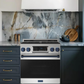 Gordon Ramsay by THOR Kitchen 30" 4.55 cu. ft. Professional Natural Gas Range with Tilt Panel Touch Control and Self-Clean in Stainless Steel with Navy Blue Accents, RSG30-BLU