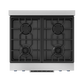Gordon Ramsay by THOR Kitchen 30" 4.55 cu. ft. Professional Natural Gas Range with Tilt Panel Touch Control and Self-Clean in Stainless Steel with Navy Blue Accents, RSG30-BLU