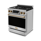 Gordon Ramsay by THOR Kitchen 30" 4.55 cu. ft. Professional Propane Gas Range with Tilt Panel Touch Control and Self-Clean in Stainless Steel with Bronze Accents, RSG30LP-BRZ