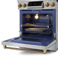 Gordon Ramsay by THOR Kitchen 30" 4.55 cu. ft. Professional Natural Gas Range with Tilt Panel Touch Control and Self-Clean in Stainless Steel with Bronze Accents, RSG30-BRZ