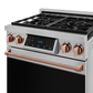 Gordon Ramsay by THOR Kitchen 30" 4.55 cu. ft. Professional Natural Gas Range with Tilt Panel Touch Control and Self-Clean in Stainless Steel with Rose Gold Accents, RSG30-RSG