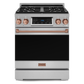 Gordon Ramsay by THOR Kitchen 30" 4.55 cu. ft. Professional Propane Gas Range with Tilt Panel Touch Control and Self-Clean in Stainless Steel with Rose Gold Accents, RSG30LP-RSG