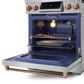 Gordon Ramsay by THOR Kitchen 30" 4.55 cu. ft. Professional Natural Gas Range with Tilt Panel Touch Control and Self-Clean in Stainless Steel with Rose Gold Accents, RSG30-RSG