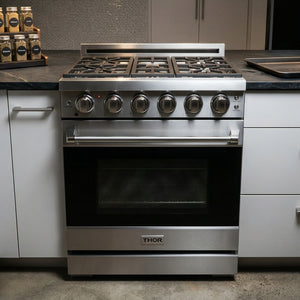 Gordon Ramsay by THOR Kitchen 30" 4.55 cu. ft. Propane Gas Range in Stainless Steel RSG30PLP