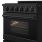 Gordon Ramsay by THOR Kitchen 30" 4.55 cu. ft. Gas Range in Black, RSG30PB