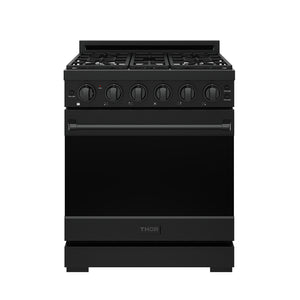 Gordon Ramsay by THOR Kitchen 30" 4.55 cu. ft. Gas Range in Black, RSG30PB