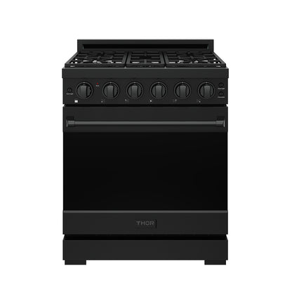 Gordon Ramsay by THOR Kitchen 30" 4.55 cu. ft. Gas Range in Black, RSG30PB