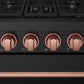 Gordon Ramsay by THOR Kitchen 30" 4.55 cu. ft. Propane Gas Range in Black with Rose Gold Accents, RSG30PBLP-RSG