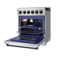 Gordon Ramsay by THOR Kitchen 30" 4.55 cu. ft. Propane Gas Range in Stainless Steel with Black Accents, RSG30PLP-BLK