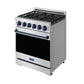 Gordon Ramsay by THOR Kitchen 30" 4.55 cu. ft. Gas Range in Stainless Steel with Blue Accents, RSG30P-BLU