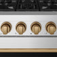 Gordon Ramsay by THOR Kitchen 30" 4.55 cu. ft. Propane Gas Range in Stainless Steel with Bronze Accents, RSG30PLP-BRZ