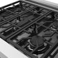 Gordon Ramsay by THOR Kitchen 30" 4.55 cu. ft. Propane Gas Range in Stainless Steel with Black Accents, RSG30PLP-BLK
