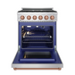 Gordon Ramsay by THOR Kitchen 30" 4.55 cu. ft. Gas Range in Stainless Steel with Rose Gold Accents, RSG30P-RSG