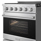 Gordon Ramsay by THOR Kitchen 30" 4.55 cu. ft. Propane Gas Range in Stainless Steel RSG30PLP