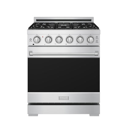 Gordon Ramsay by THOR Kitchen 30" 4.55 cu. ft. Propane Gas Range in Stainless Steel RSG30PLP