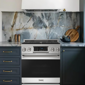 Gordon Ramsay by THOR Kitchen 30" 4.55 cu. ft. Professional Propane Gas Range with Tilt Panel Touch Control and Self-Clean in Stainless Steel, RSG30LP