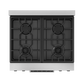Gordon Ramsay by THOR Kitchen 30" 4.55 cu. ft. Professional Propane Gas Range with Tilt Panel Touch Control and Self-Clean in Stainless Steel with Black Accents, RSG30LP-BLK