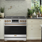 Gordon Ramsay by THOR Kitchen 36" 6.0 cu. ft. Professional Propane Gas Range with Tilt Panel Touch Control, Self-Clean and Air Fry in Stainless Steel with Bronze Accents, RSG36LP-BRZ