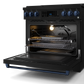 Gordon Ramsay by THOR Kitchen 36" 6.0 cu. ft. Professional Propane Gas Range with Tilt Panel Touch Control, Self-Clean and Air Fry in Matte Black with Navy Blue Accents, RSG36BLP-BLU