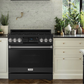 Gordon Ramsay by THOR Kitchen 36" 6.0 cu. ft. Professional Propane Gas Range with Tilt Panel Touch Control, Self-Clean and Air Fry in Matte Black with Stainless Steel Accents, RSG36BLP-SS