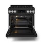 Gordon Ramsay by THOR Kitchen 36" 6.0 cu. ft. Professional Propane Gas Range with Tilt Panel Touch Control, Self-Clean and Air Fry in Matte Black with Stainless Steel Accents, RSG36BLP-SS