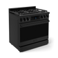 Gordon Ramsay by THOR Kitchen 36" 6.0 cu. ft. Professional Propane Gas Range with Tilt Panel Touch Control, Self-Clean and Air Fry in Matte Black, RSG36BLP