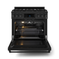 Gordon Ramsay by THOR Kitchen 36" 6.0 cu. ft. Professional Natural Gas Range with Tilt Panel Touch Control, Self-Clean and Air Fry in Matte Black, RSG36B