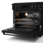 Gordon Ramsay by THOR Kitchen 36" 6.0 cu. ft. Professional Natural Gas Range with Tilt Panel Touch Control, Self-Clean and Air Fry in Matte Black, RSG36B