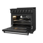 Gordon Ramsay by THOR Kitchen 36" 6 cu. ft. Professional Natural Gas Range with 6 Sealed Burners in Black, RSG36PB